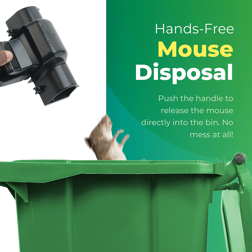 UCatch rat trap ready for use with bait inserted