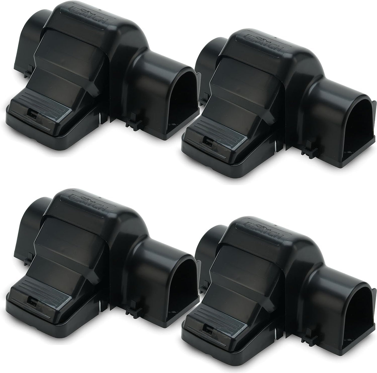 UCatch rat traps indoor and outdoor pack of 4 in black