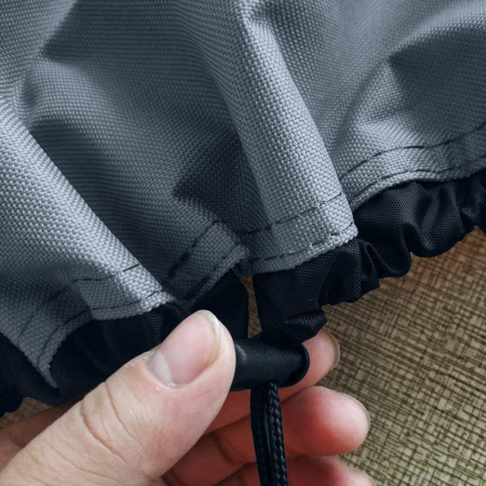UCEDER Waterproof Hot Tub Cover in use during winter