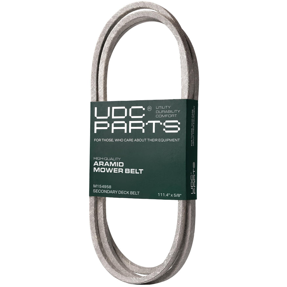 UDC Mower Belts M154958 Secondary Deck Belt front view