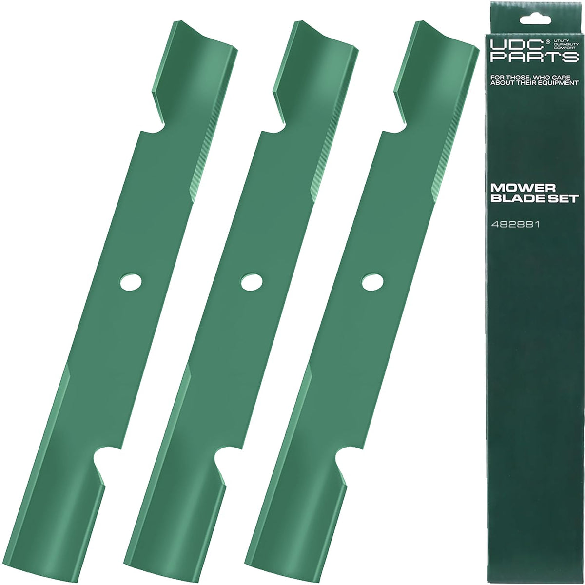 UDC Parts 482881 Scag 61 inch mower blade front view