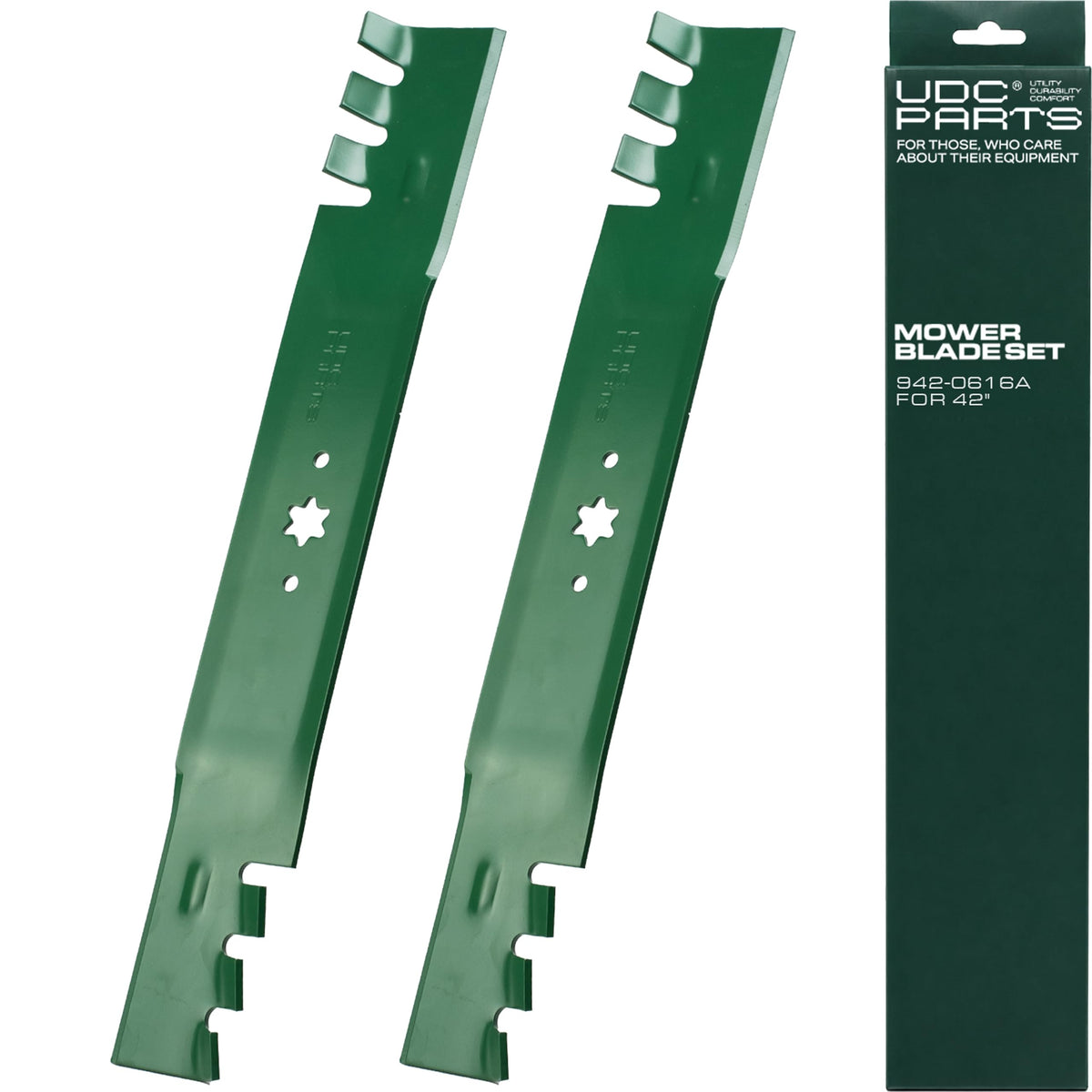 UDC Parts 942-0616A mower blades front view