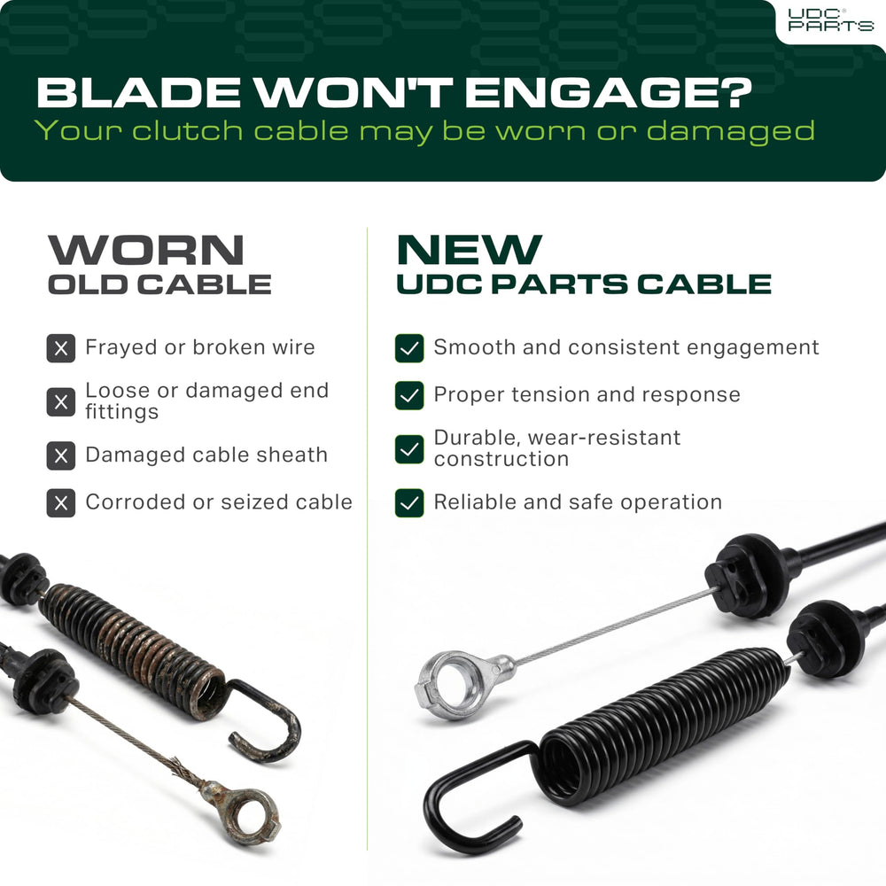 UDC Parts Clutch Cable 74 inch length overview