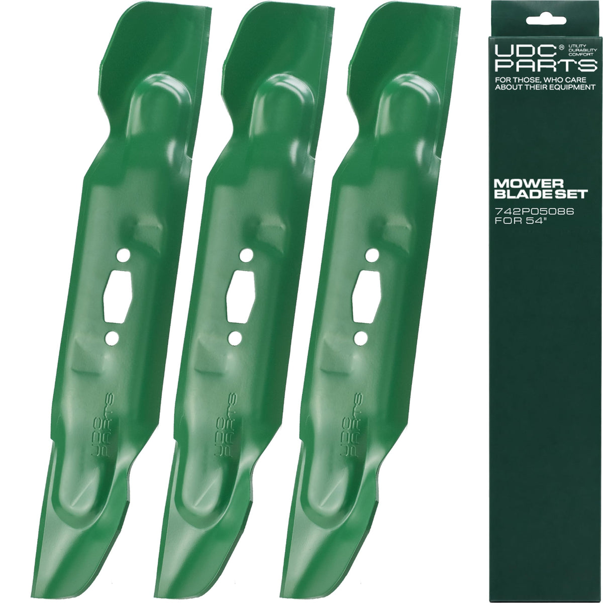 UDC Parts Cub Cadet 54 inch high lift blades front view