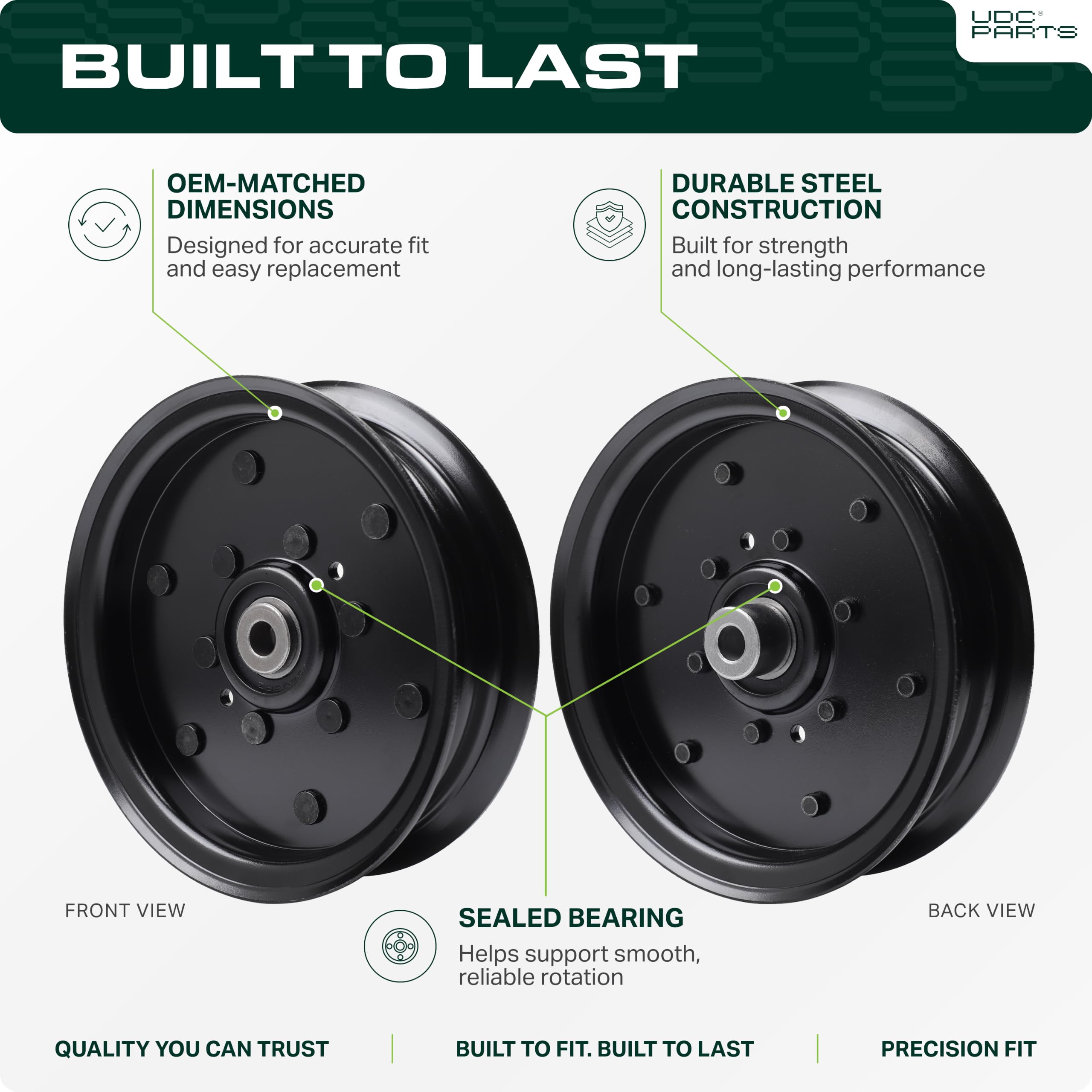 UDC Parts Idler Pulley dimensions