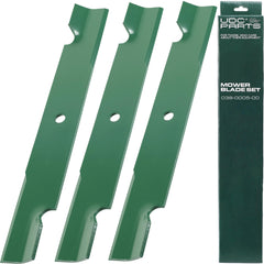 UDC Parts mower blades 3 pack for Bad Boy 54 inch front view