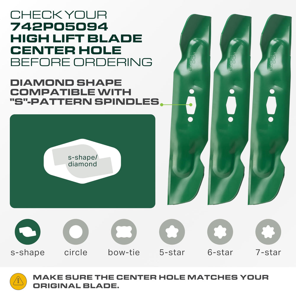UDC Parts mower blades installed on a lawn mower