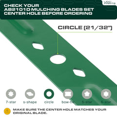 UDC Parts Mulching Blade in packaging