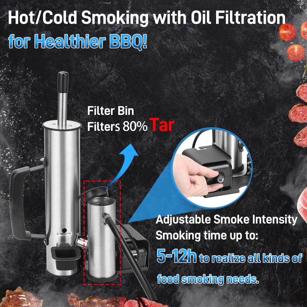 Ueiticsk Smoke Generator with smoke rings around food