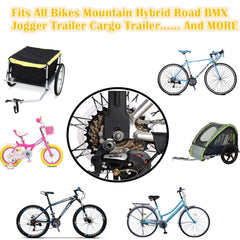 Uelfbaby bike flags with adjustable height in two different setups