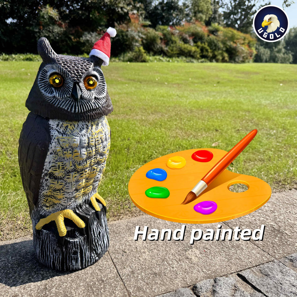 Ugold Solar Powered Owl with realistic details