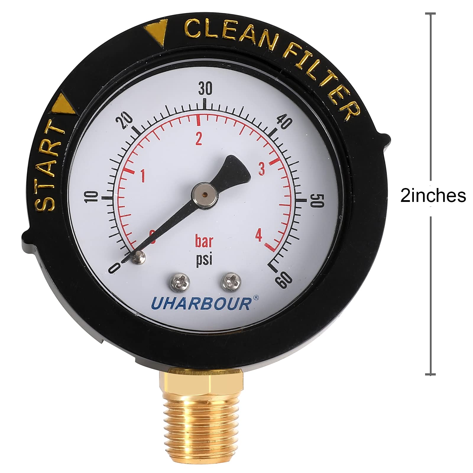 Uharbour Pool Filter Pressure Gauge protective case