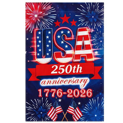 UIMIU 250th Anniversary Garden Flag multicolor design front view