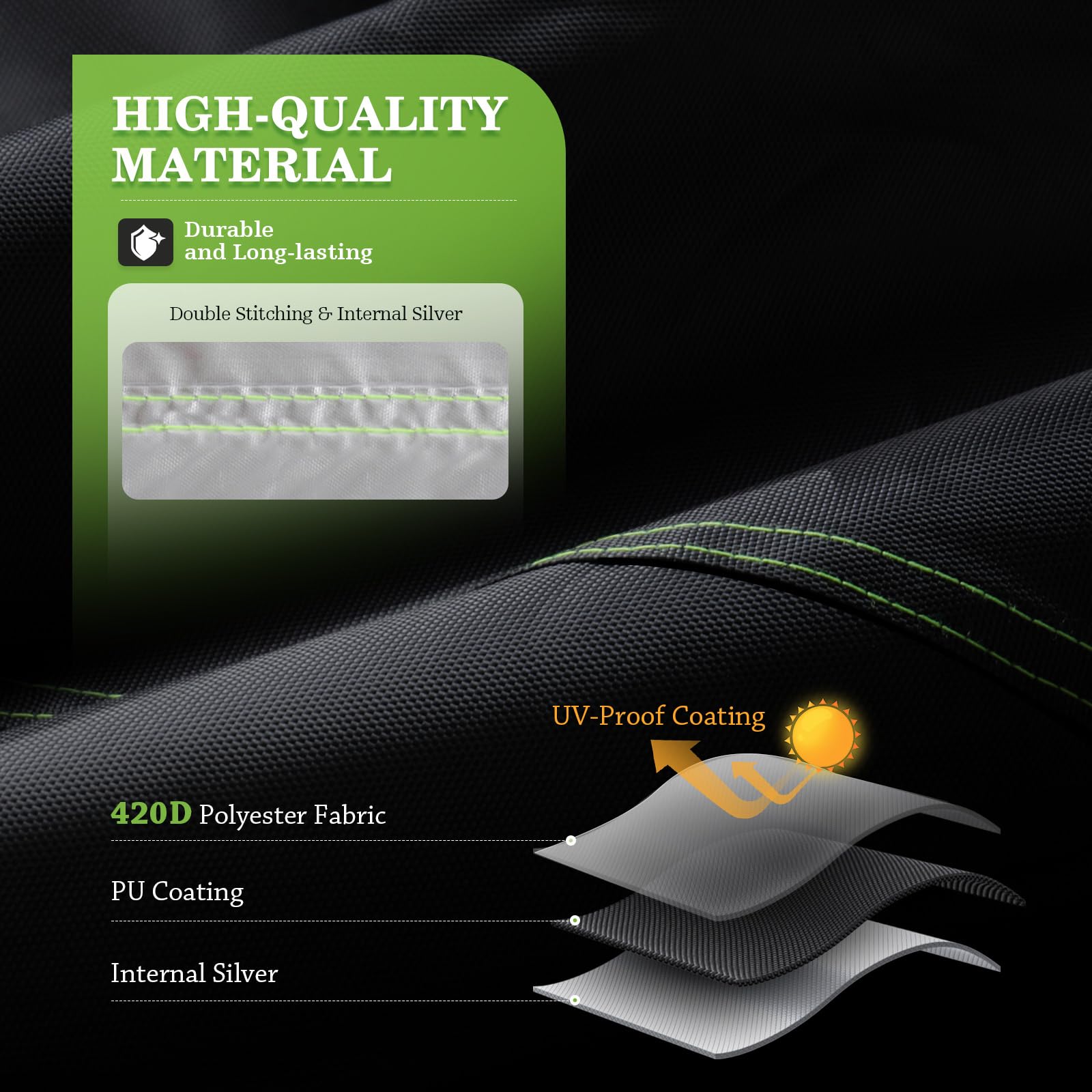 UIRWAY pool cover features reflective handles for visibility