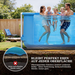 UIRWAY pool liner pad laid out on grass