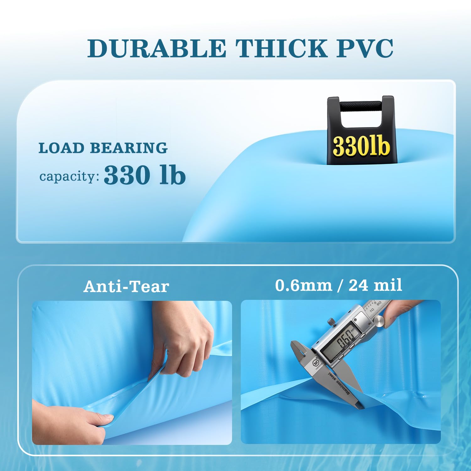 UIRWAY Pool Pillows package including 50ft rope for securing
