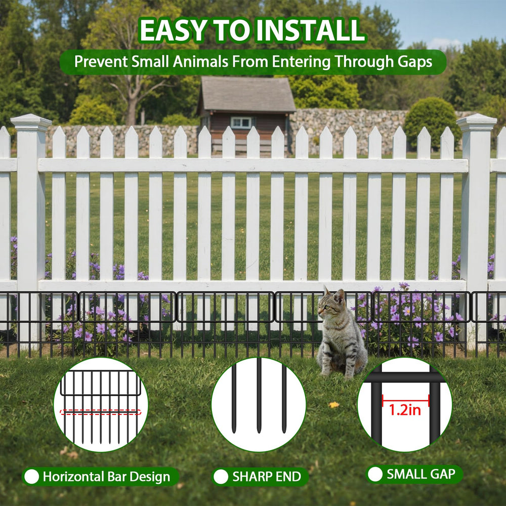 ULIOK Animal Barrier Fence installed around a garden