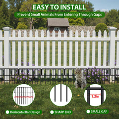 ULIOK Animal Barrier Fence installed around a garden