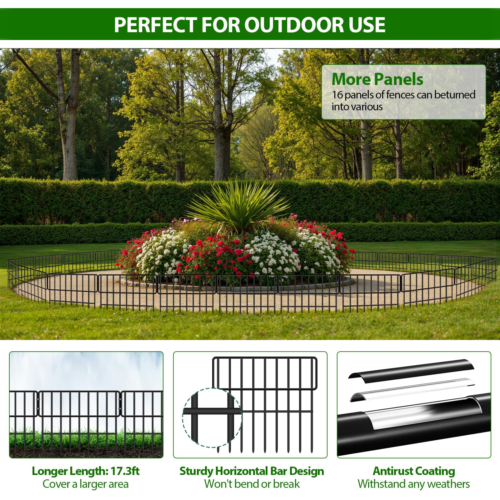 ULIOK Animal Barrier Fence showing sharp bottom for easy installation
