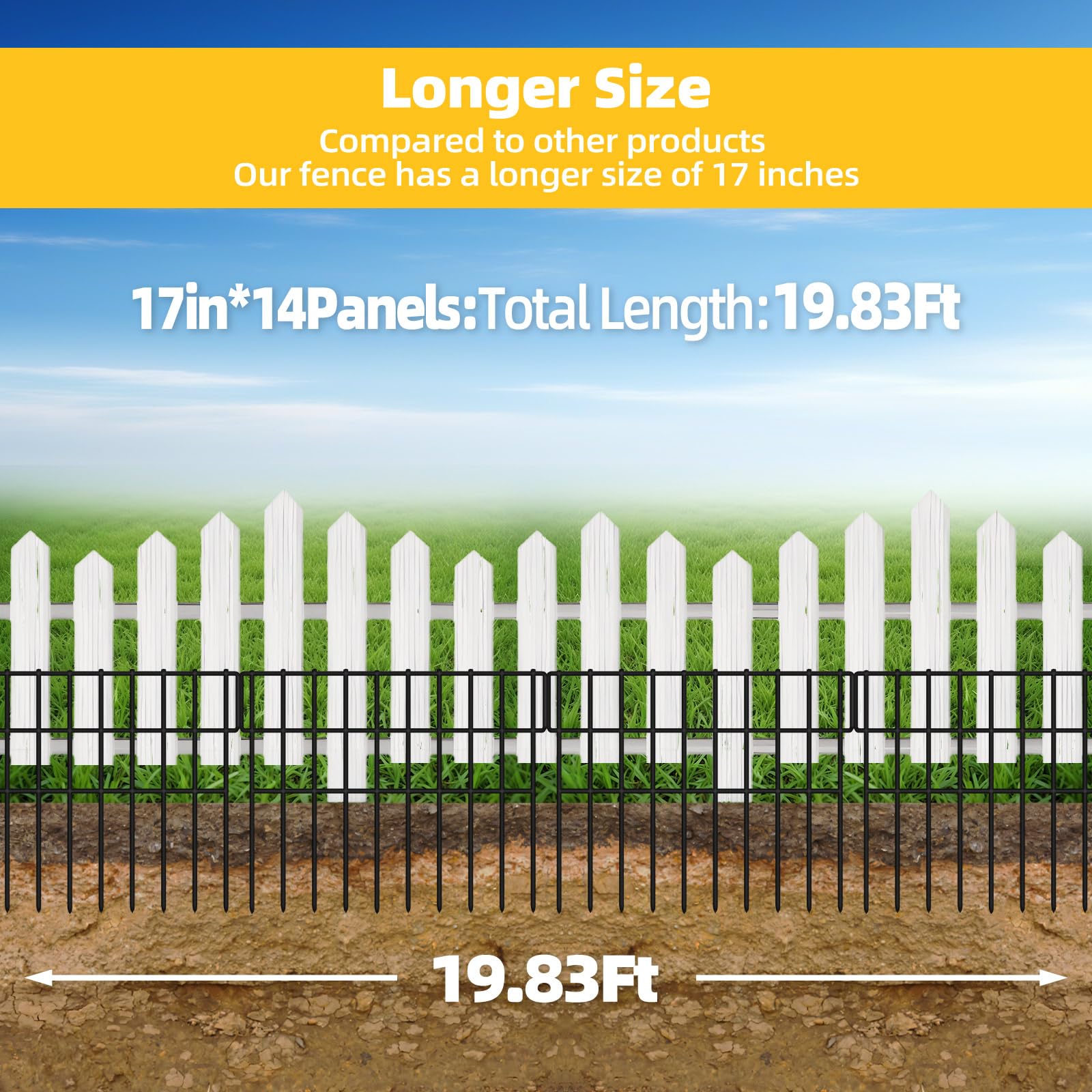 ULIOK Garden Fence assembled in a decorative shape