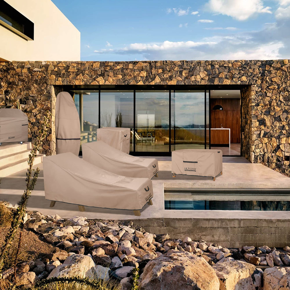 ULTCOVER Chaise Lounge Cover protecting furniture from rain