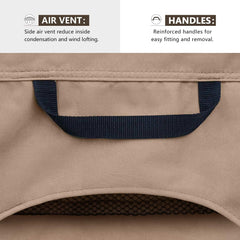 ULTCOVER Chaise Lounge Cover with air vent side view