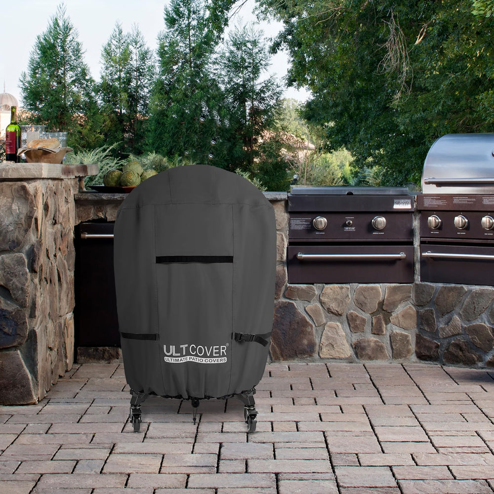 ULTCOVER Charcoal Kamado Joe Grill Cover fabric detail