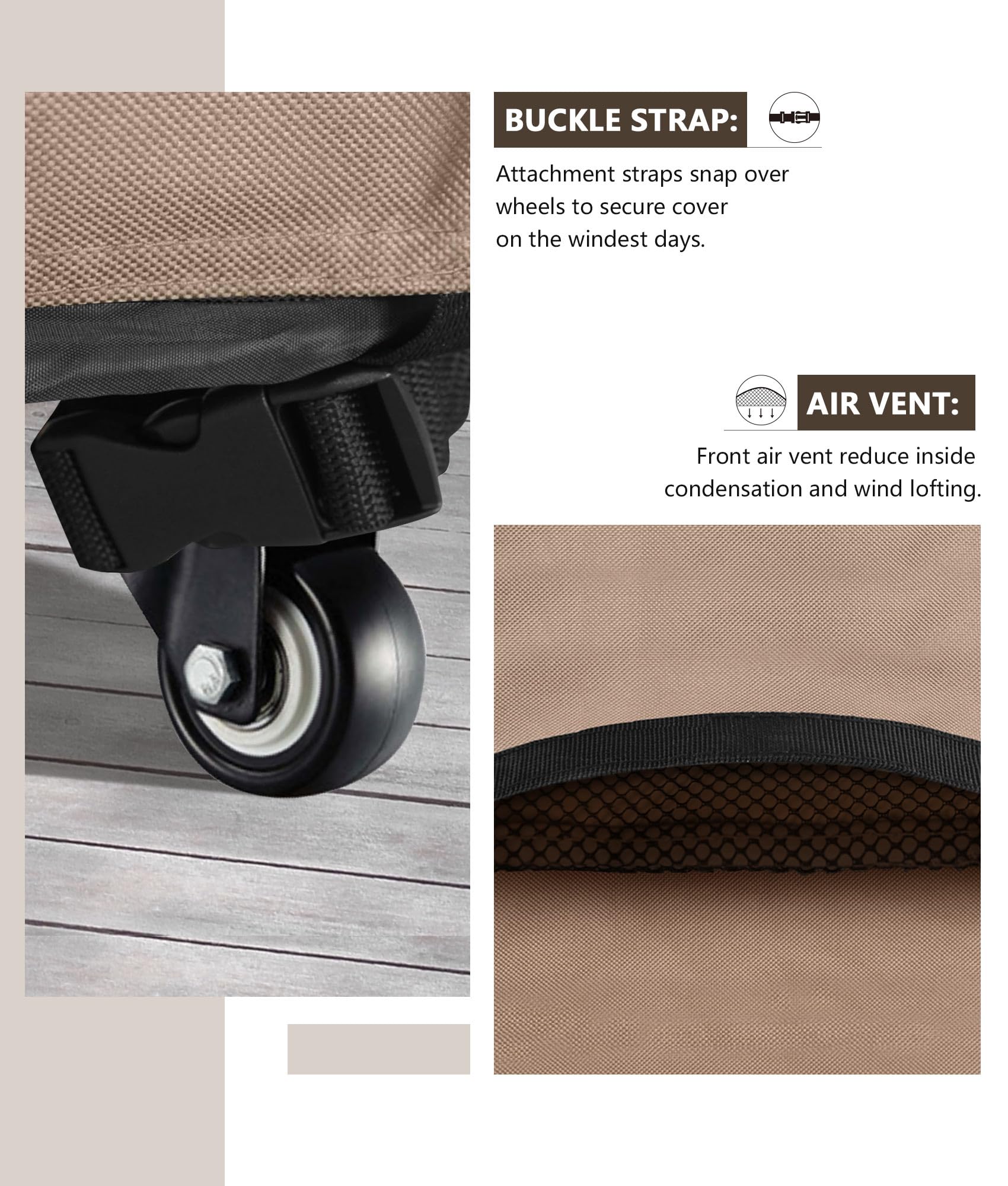 ULTCOVER griddle cover with air vents for ventilation
