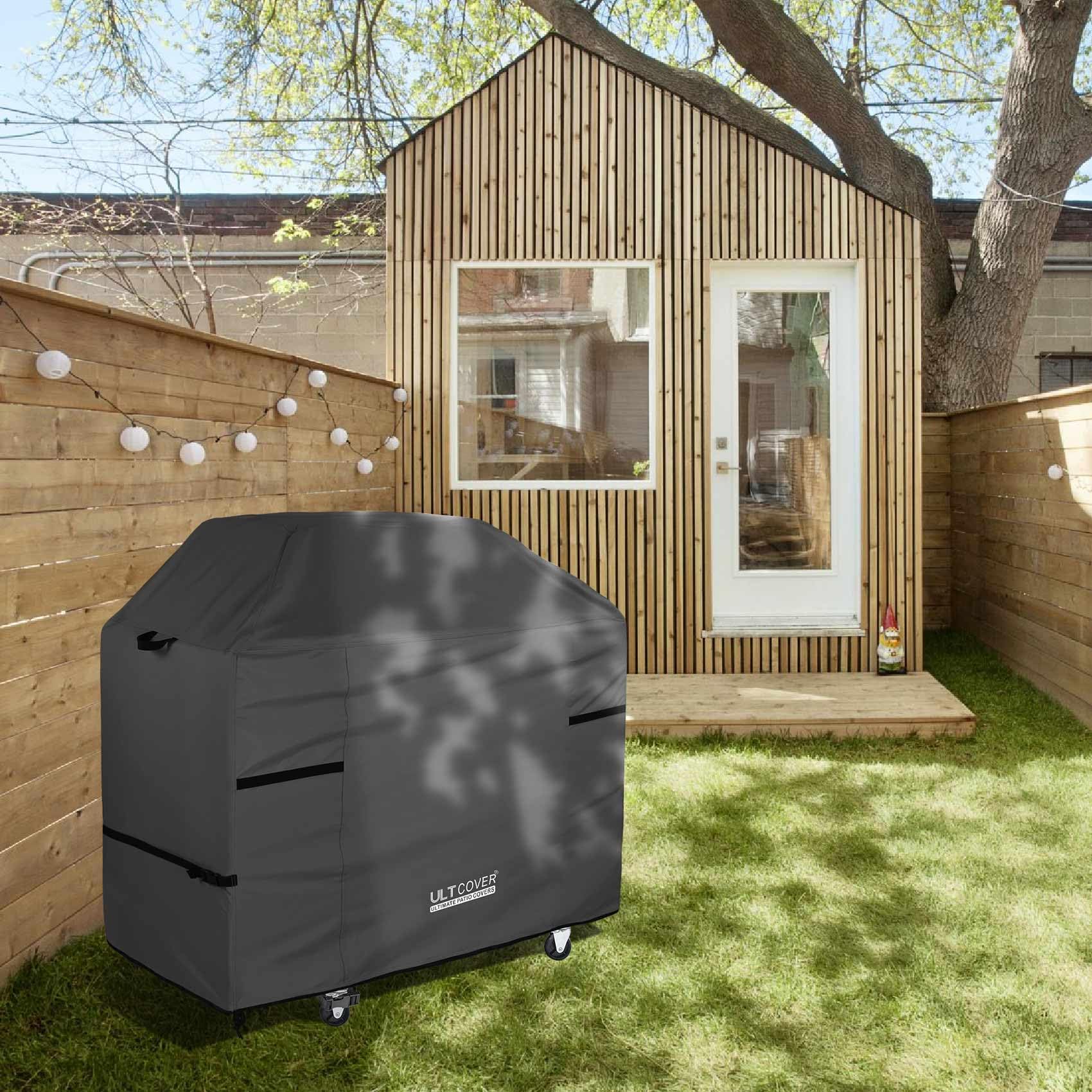 ULTCOVER grill cover in garden setting