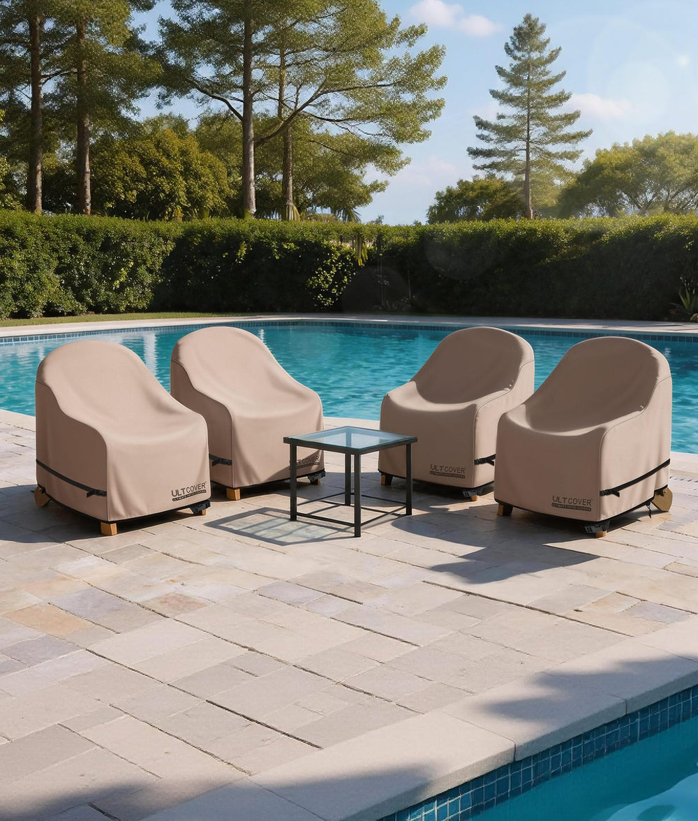 ULTCOVER Patio Adirondack Chair Cover showing full coverage