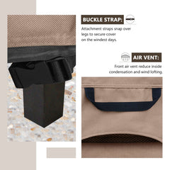 ULTCOVER Smoker Cover secured with elastic draw cords