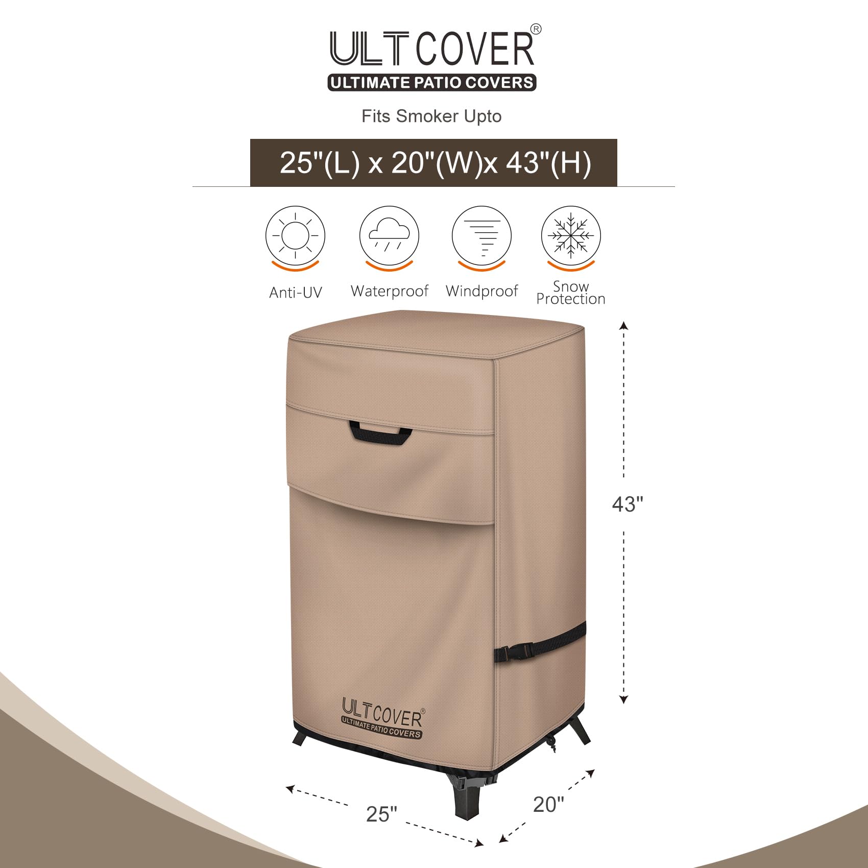 ULTCOVER Smoker Cover side view