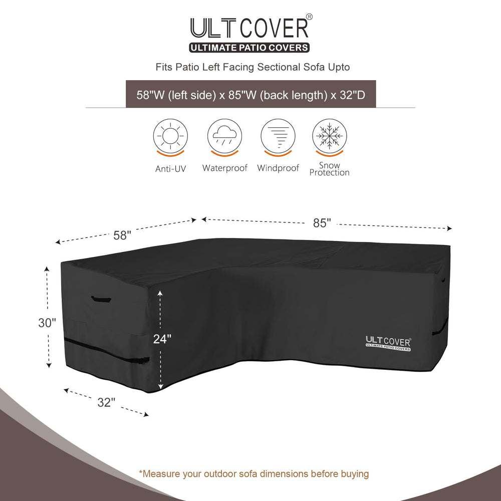 ULTCOVER Sofa Cover back view, showing waterproof fabric