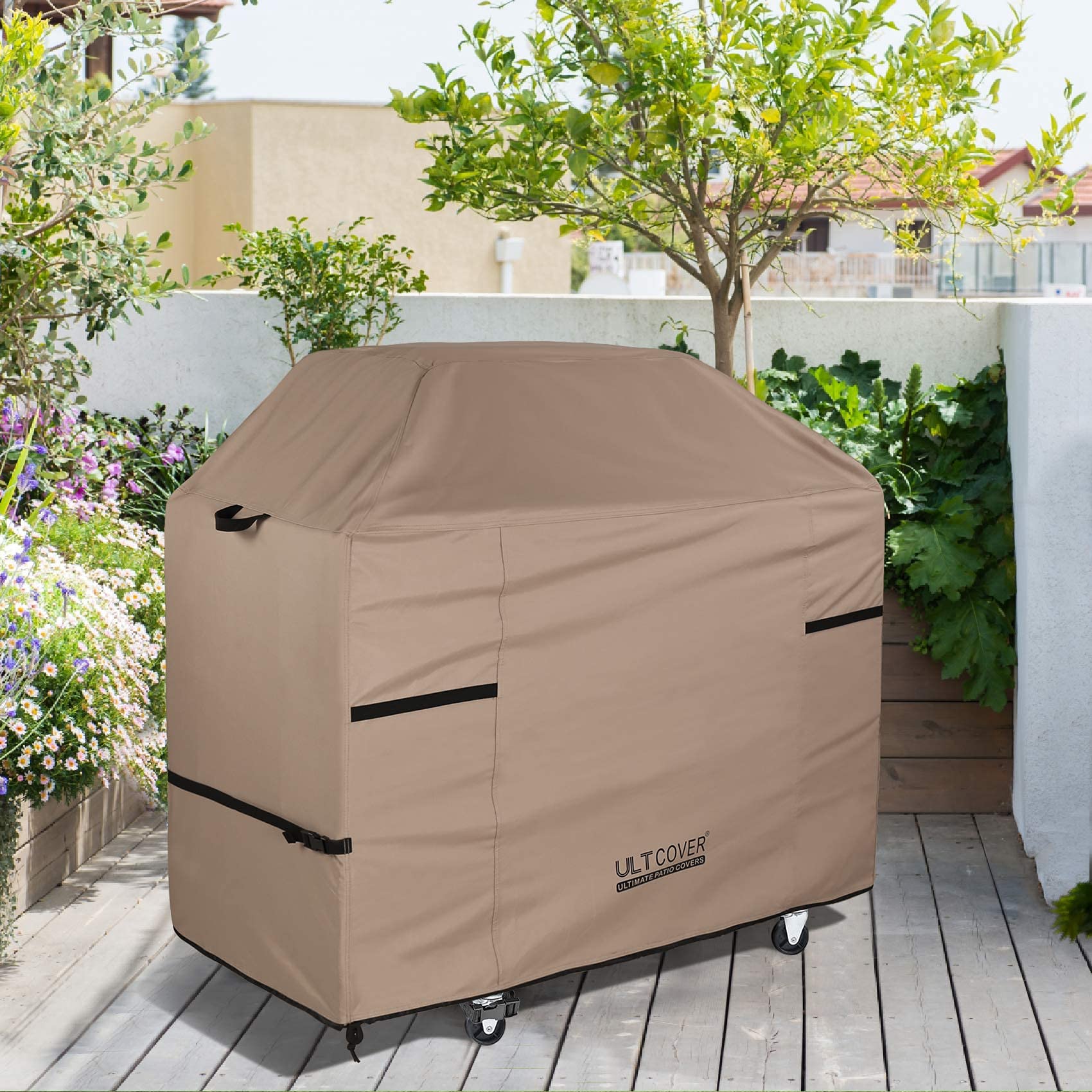 ULTCOVER Waterproof BBQ Grill Cover 64 inch packed