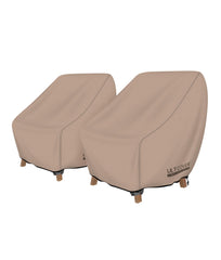 ULTCOVER Waterproof Patio Chair Cover, brown, front view
