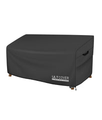 ULTCOVER Waterproof Patio Furniture Sofa Cover black front view