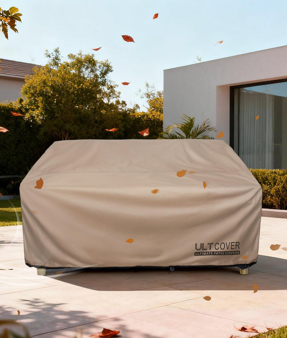 ULTCOVER Waterproof Patio Sofa Cover features waterproof backing