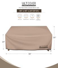 ULTCOVER Waterproof Patio Sofa Cover side view