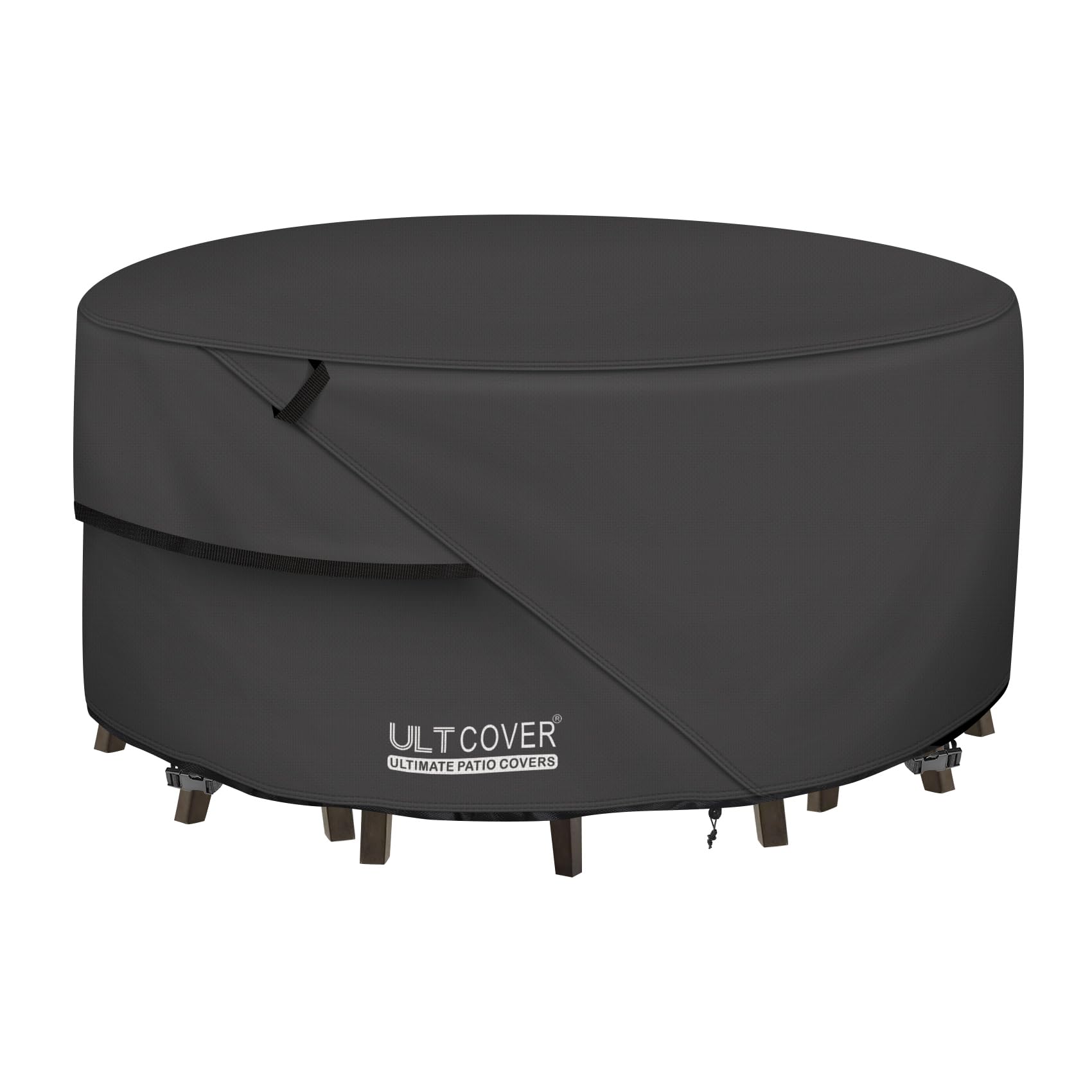 ULTCOVER Waterproof Round Patio Table Cover 48 inch front view