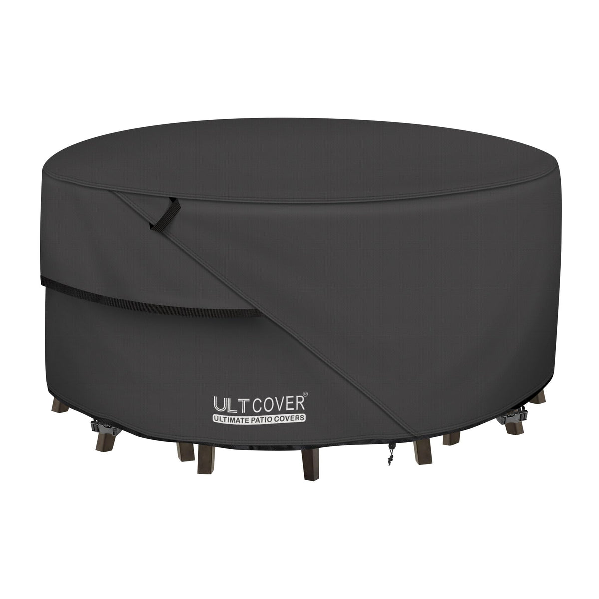 ULTCOVER Waterproof Round Patio Table Cover 48 inch front view