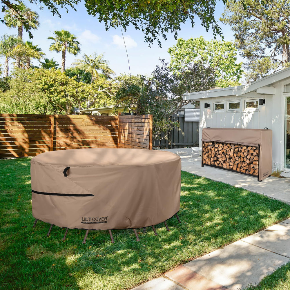 ULTCOVER Waterproof Round Patio Table Cover packaging