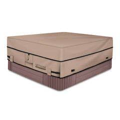 ULTCOVER Waterproof Square Hot Tub Cover 85 inch in brown