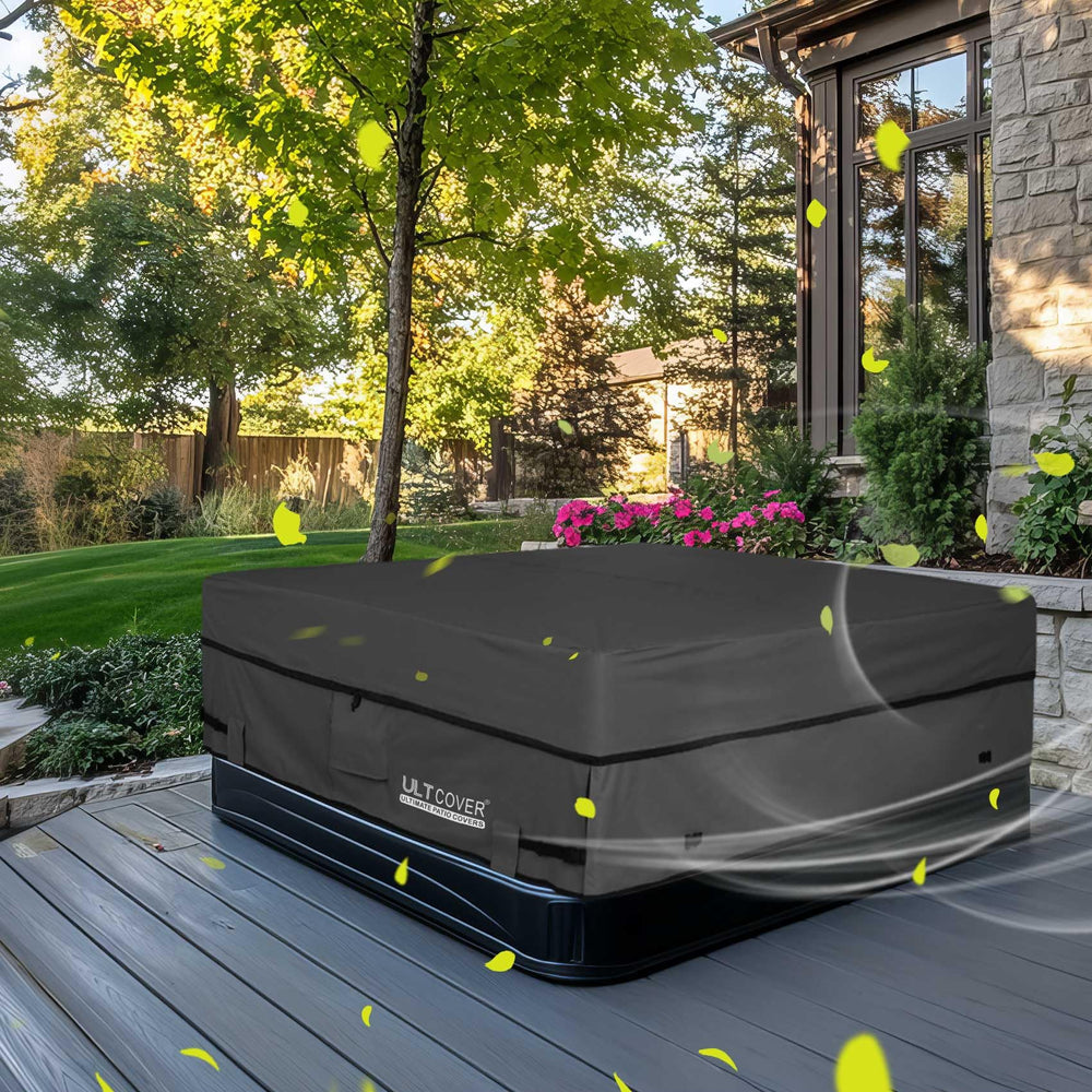 ULTCOVER Waterproof Square Hot Tub Cover packaging