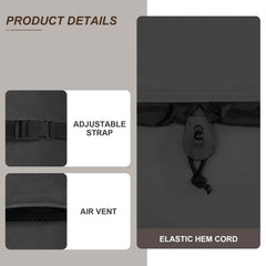 ULTCOVER Waterproof Square Hot Tub Cover with air vents