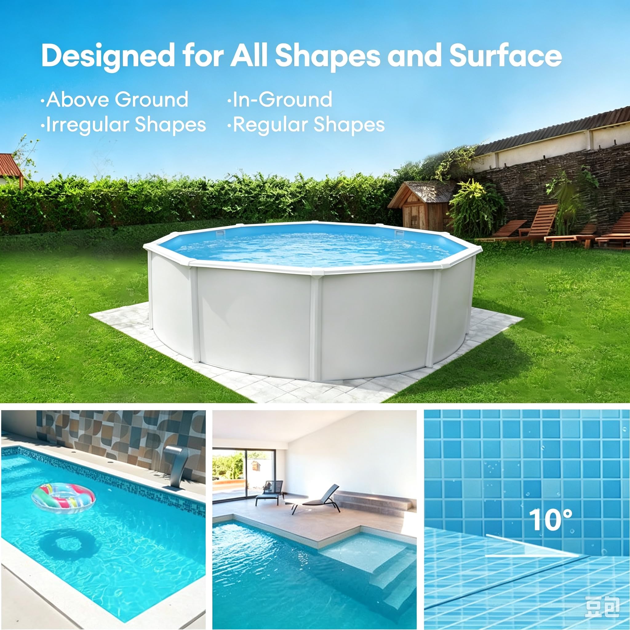 Ultenic Cordless Robotic Pool Cleaner packaging and accessories