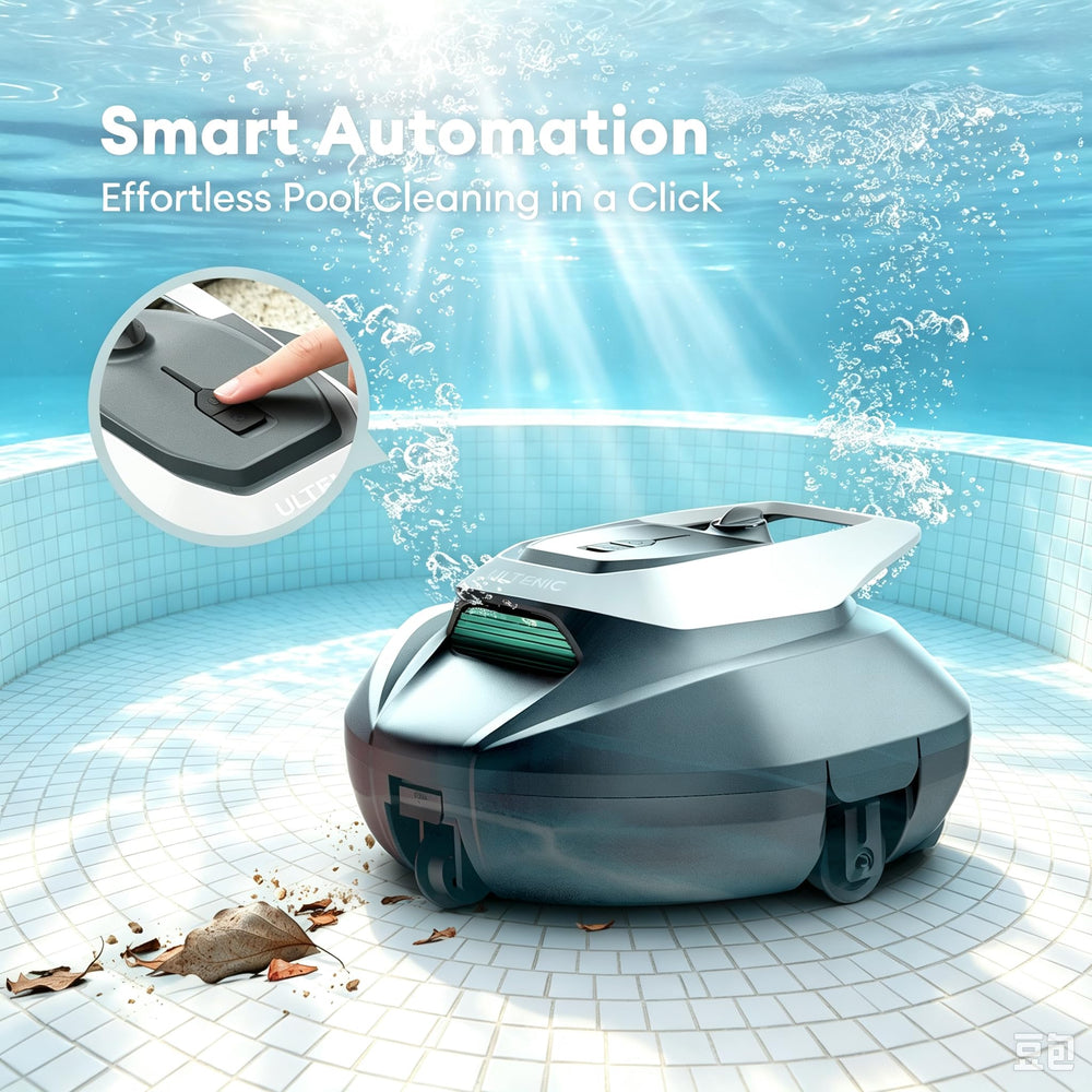 Ultenic Cordless Robotic Pool Cleaner remote control close-up