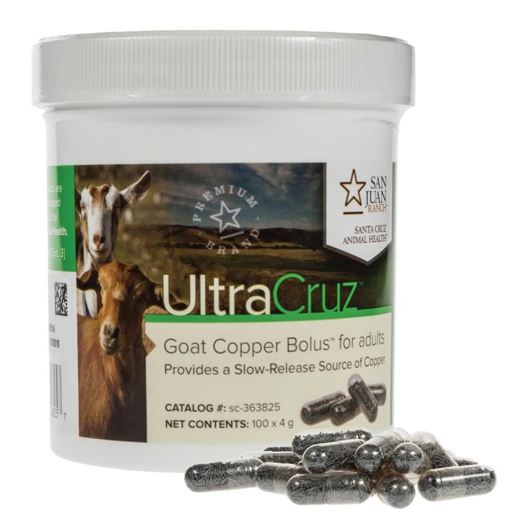 UltraCruz Goat Copper Bolus Supplement front view, 100 count