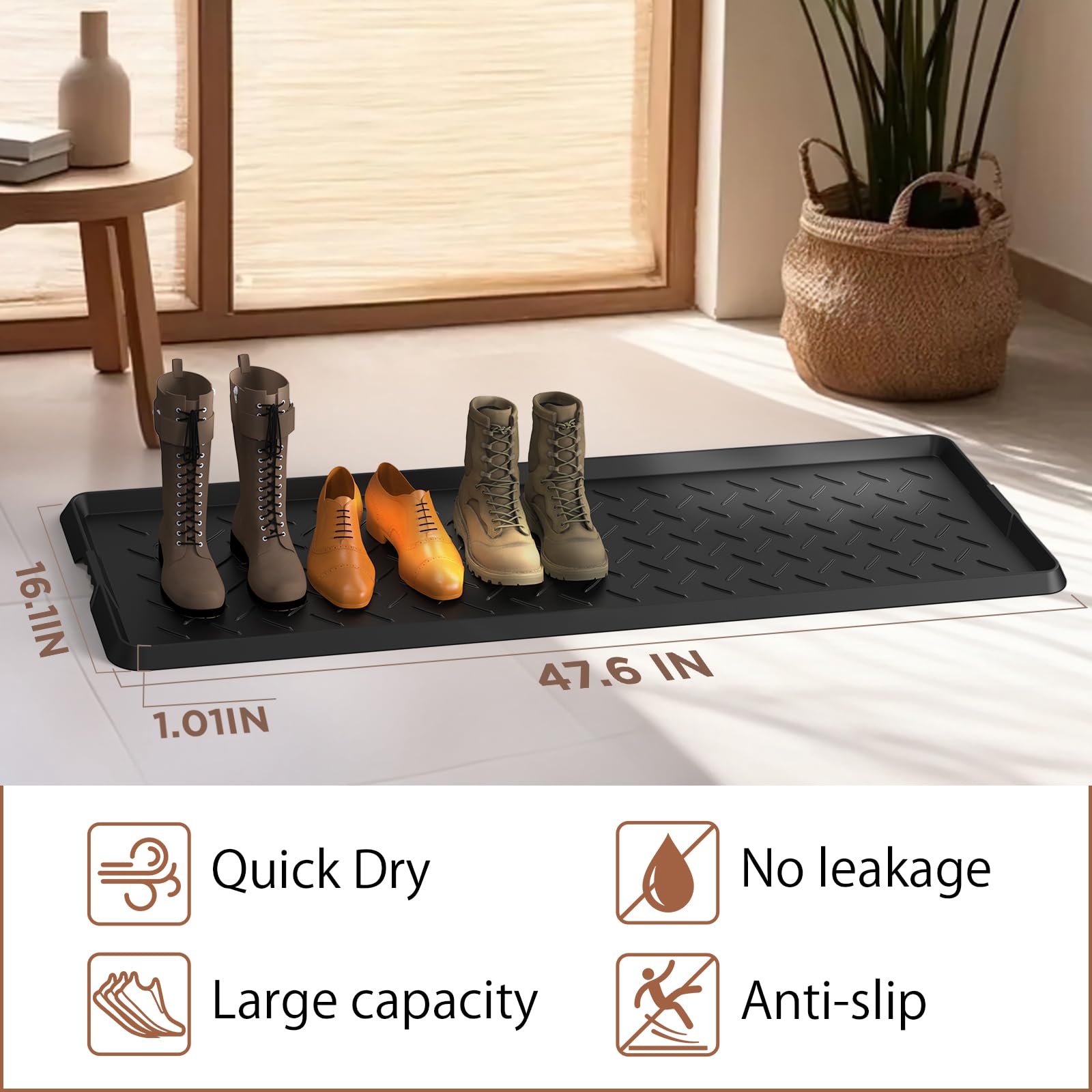 UltraLegend Boot Mat with horsehair brush included