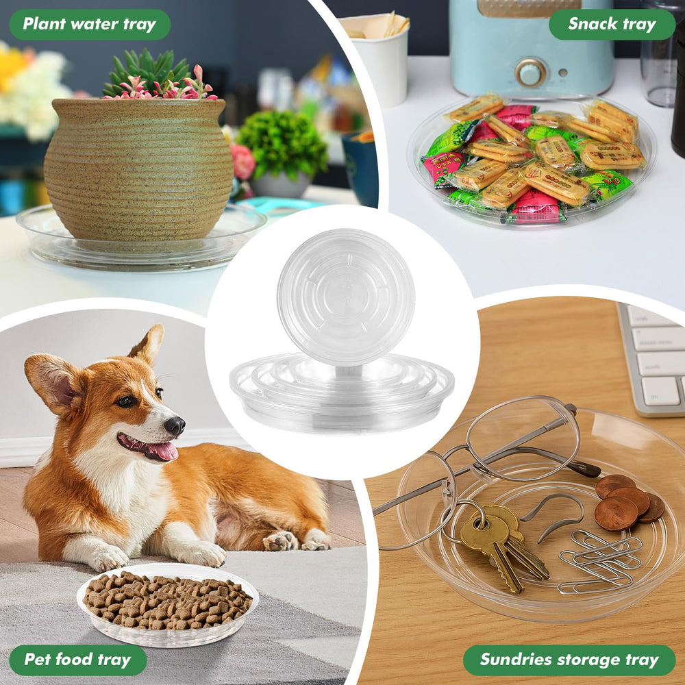 UltraOutlet 4 inch plant saucer with flower pot