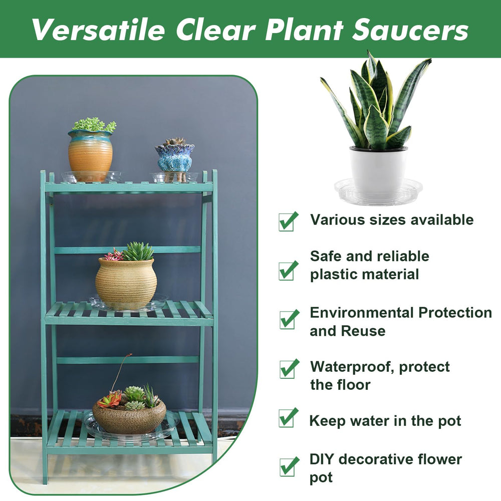 UltraOutlet plant saucer with colored pebbles
